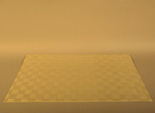 Lot de 4 Sets De Table Tressés Rectangulaires Beige En Plastique 40X30 cm