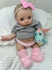 Adorable Bébé reborn PEEKA, Poupée Lourde Et Lestée, Faite Main ❤️