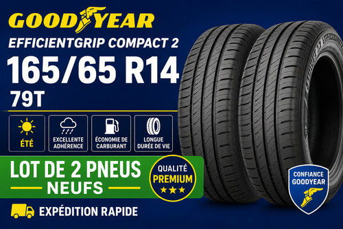 Lot pneus goodyear - 2,