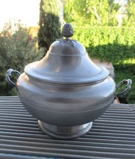 SUPERBE SOUPIERE en ETAIN - BEAUX MOTIFS - TBE-2030g