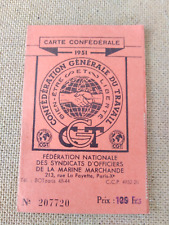 Carte syndicale CGT la Marine