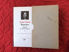 PLEIADE  SAINT SIMON Mémoires