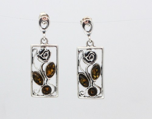 Baltic amber earrings set - ,