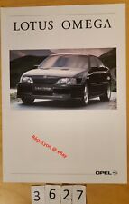 OPEL LOTUS OMEGA Prospectus Suisse Fr 4 pages 2/1992