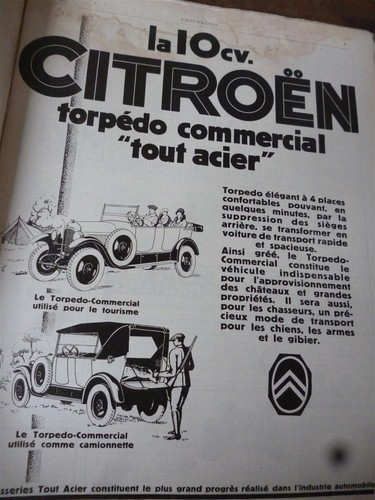 Citroen torpédo - citroen, cv
