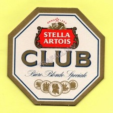 ancien sous-bock STELLA ARTOIS CLUB coaster beermat bierdeckel