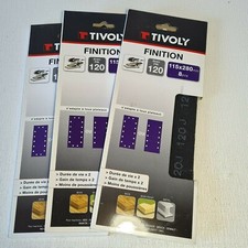 ? lot de 24 grilles patins TIVOLY maille ponçage 115 x 280 mm grain 120 