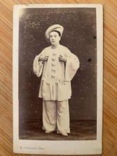 Photo Carte CDV Portrait clown