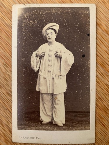 Photo carte cdv - cdv, clown