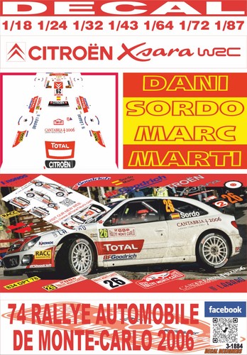 Decal citroen xsara wrc - citroen,