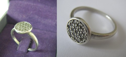 Agatha bague sertie - en, argent