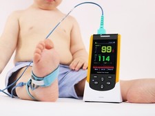 Oxymètre de Pouls Portable & Capteur de Type Y avec Bande Velcro pour Nourrisson