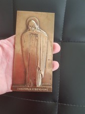 HEUVELMANS PLAQUE BRONZE  ART