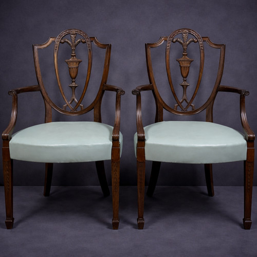 Paire fauteuils bois - paire, en