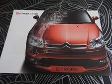 catalogue depliant citroen C4 VTS
