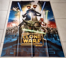 AFFICHE DE CINEMA STAR WARS CLONES WARS 120X160