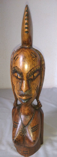Ancien buste femme statuette - ancien,