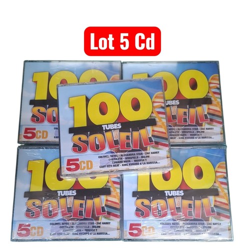 Lot 100 tubes soleil 5cd - 5, cd