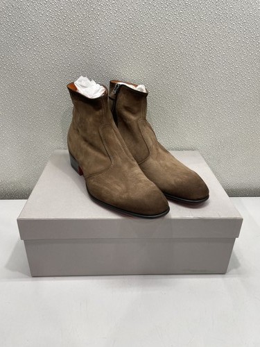 Santoni brown suede ankle - santoni, boot