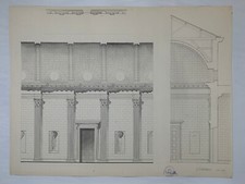 Dessin d'architecture École d'Architecture Nantes Jean Zannier 1950 G6859