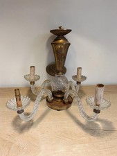 Ancien Lustre en verre ou