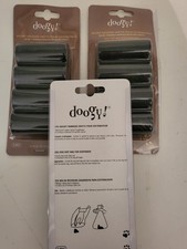 DOOGY Lot de 3 x 4 rouleaux de 20 sachets ramasse crotte noirs