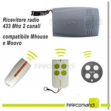 Récepteur Radio Récepteur 433 MHZ 2 Canaux Compatible Avec Moovo Et Mhouse
