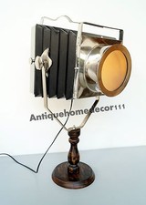 Ancien projecteur appareil photo nautique industriel classique grande lampe d...