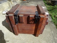 ANCIENNE CAISSE MILITAIRE BOIS