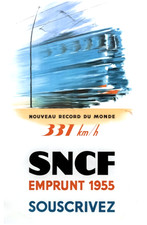 AFFICHE  POSTER    SNCF 1955