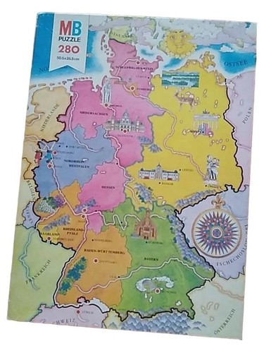 Puzzle carte allemagne 280 - puzzle,