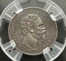 Italie 1 lire Vittorio Emanuele 1860 Florence, Magnifique.