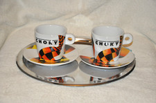 2 tasses + soucoupes CHOKY