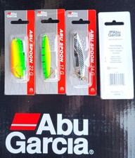 5 X ABU GARCIA CUILLER ONDULANTE BIG SPOON SET 5 PIÈCES ASSORTIES ASPI LUCCIO