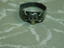 Bague De Cantine Tête De Mort 2 WK Allemand!