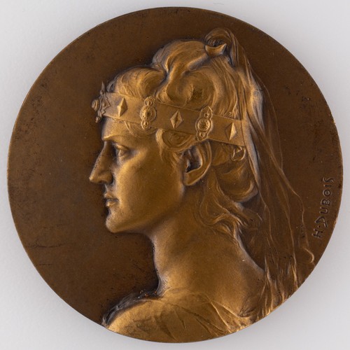 Médaille jeune femme - jeune,
