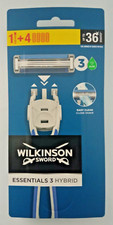 Wilkinson Sword Essentials 3 Hybrid Handle + 4 Razor Blades
