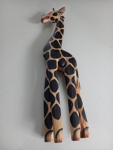Girafe bois peinte 50 - bois,