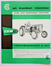 prospectus brochure tracteur CGM 141 SFV Société Française VIerzon tractor Lanz