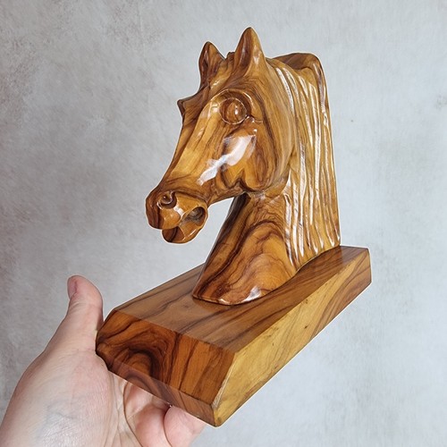 Serre livres cheval bois - serre-livres,