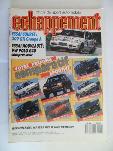 Echappement 237 1988 309 - 07/1988,