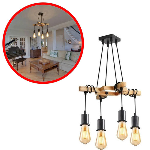 Suspension bois industrielle - bois,