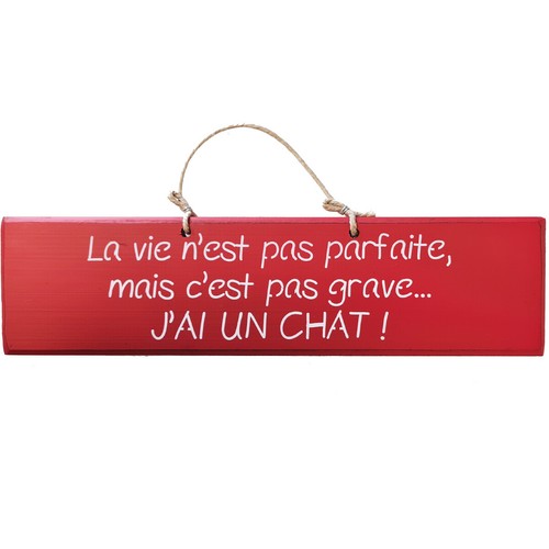 Plaque décorative rouge - , en