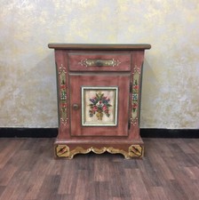 Voglauer Petite Armoire Rose Vieilli la Main Anno 1800 Commode Eintürig Vintage