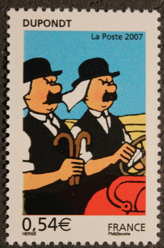 Timbre france tintin - france,