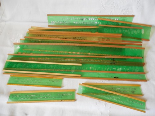 Lot regles pour tracer - 20,