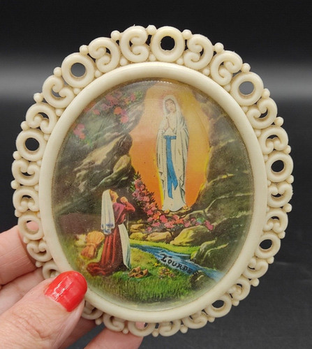 Cadre ovale religieux souvenir