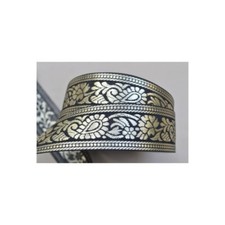 Galon noir doré - 10, cm