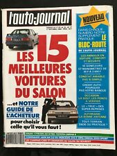 L'AUTO-JOURNAL n°17 de Octobre 1988 Les 15 meilleurs voitures du Salon