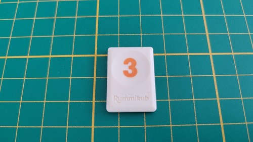 Tuile chiffre orange jeu - chiffre,